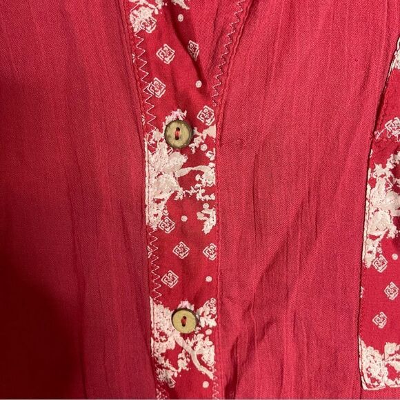 Free People balloon sleeve light weight oversized shirt NWOT - Picture 7 of 11